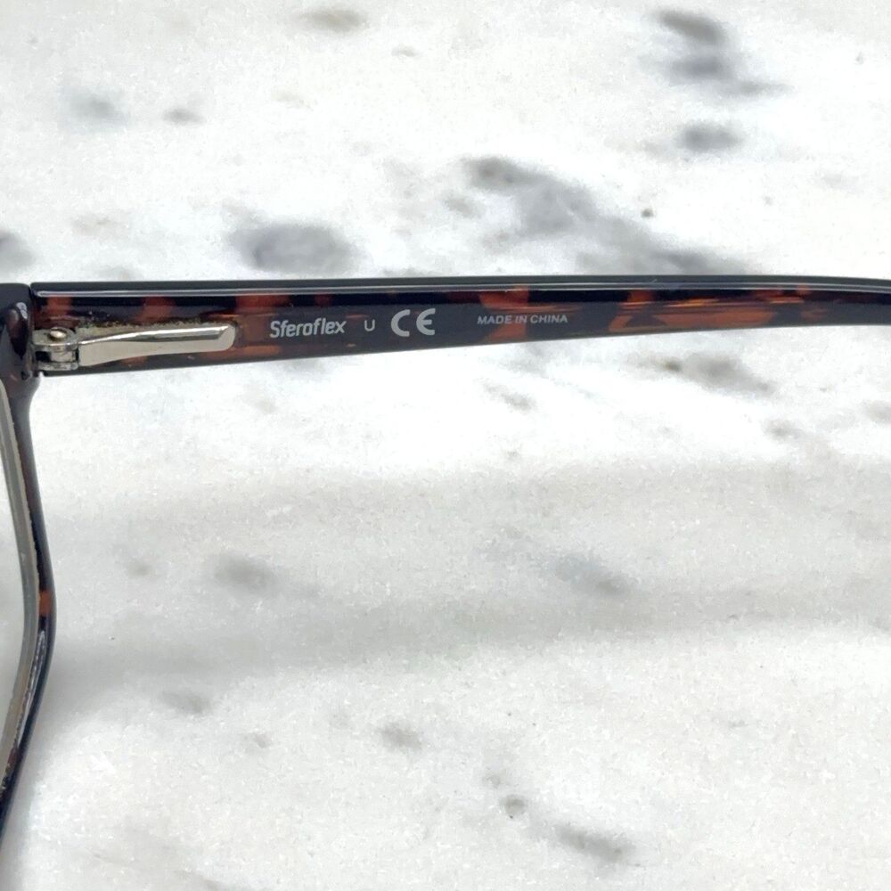 Sferoflex 1568 1013 Tortoise Brown Full Rim Eyeglasses Frames Only 53-16-140 - Picture 8 of 10